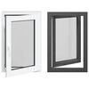 vidaXL Ventana de s&oacute;tano RISOR 60 x 90 cm PVC y vidrio Gris antracita