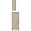 vidaXL Set de muebles de ba&ntilde;o 3 pzas madera contrachapada roble Sonoma