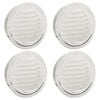 vidaXL Rejillas de ventilaci&oacute;n de aire 4 uds. Plateado 200 mm