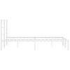 vidaXL Estructura cama sin colchón con cabecero metal blanco 140x190cm