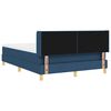 vidaXL Cama tipo Box Spring con colch&oacute;n Azul 200 x 160 cm tela