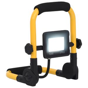 vidaXL Foco LED con asa 10 W blanco fr&iacute;o