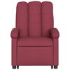 vidaXL Sill&oacute;n de masaje elevable el&eacute;ctrico tela rojo tinto