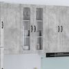 vidaXL Armario de cocina mural Gris Concreto 60 x 31 x 100 cm