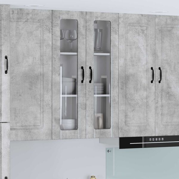 vidaXL Armario de cocina mural Gris Concreto 60 x 31 x 100 cm
