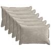 vidaXL Funda de almohada 6 uds. HOUTEN Gris Claro 50 x 75 cm