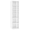 vidaXL Muebles zapateros 2 unidades blanco brillante 27,5x27x102 cm