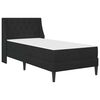 vidaXL Estructura de cama con colch&oacute;n Negro 80 x 200 cm Terciopelo