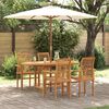 vidaXL Conjunto de Comedor de Jardín 5 pcs Marrón