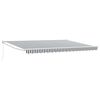 vidaXL Toldo retr&aacute;ctil aluminio y tela gris antracita y blanco 4,5x3 m