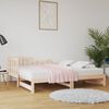 vidaXL Sof&aacute; cama extra&iacute;ble madera maciza de pino 2x(90x190) cm