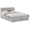 vidaXL Estructura de cama con caj&oacute;n Gris Sonoma 140 x 190 cm