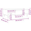 vidaXL Mesa de centro madera de ingeniería roble ahumado 104x60x35 cm