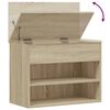 vidaXL Banco zapatero madera contrachapada roble Sonoma 60x30x45 cm
