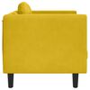 vidaXL Sillón con cojín terciopelo amarillo