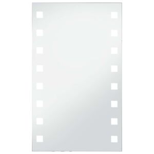 vidaXL Espejo de pared de baño con LED 60x100 cm