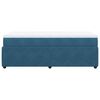 vidaXL Cama box spring con colch&oacute;n terciopelo azul oscuro 100x200 cm