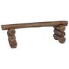 vidaXL Banco Natural 110 x 30 x 34 cm Madera de teca maciza