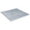 vidaXL Rejilla Plateado 50 x 50 x 2 cm