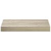 vidaXL Estantes flotantes de pared 4 uds MDF roble 40x23x3,8 cm