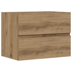 vidaXL Mueble de baño madera de ingeniería roble artisan 60x38,5x45 cm
