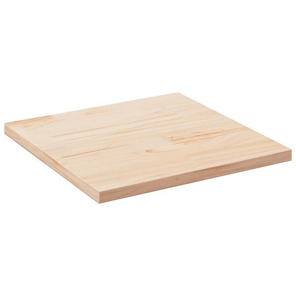 vidaXL Tablero de mesa cuadrado de madera maciza de pino 70x70x2,5 cm