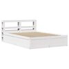 vidaXL Estructura de cama con cabecero madera pino blanco 140x190 cm