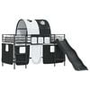 vidaXL Estructura de litera para ni&ntilde;os Negro 79,5 x 200 cm Metal