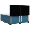 vidaXL Cama box spring con colch&oacute;n terciopelo azul 200x200 cm