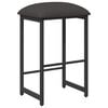 vidaXL Taburete de bar Gris oscuro 40 x 32 x 74 cm
