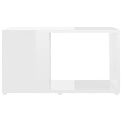 vidaXL Mueble de TV de aglomerado blanco brillante 60x24x32 cm