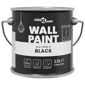 vidaXL Pintura de pared Negro 16,5 x 16,5 x 16 cm Impresi&oacute;n en pared