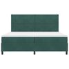 vidaXL Cama tipo Box Spring con colch&oacute;n Verde oscuro 200 x 200 cm tela