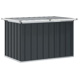 vidaXL Caja de almacenaje para jard&iacute;n gris antracita 109x67x65 cm