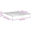 vidaXL Estructura de Cama Ottoman Roble Artesanal 203 x 160 x 25 cm