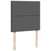 vidaXL Estructura cama otomana colchones tela gris oscuro 160x200 cm