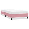 vidaXL Estructura de cama sin colchón terciopelo rosa 90x220 cm