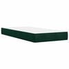 vidaXL Cama box spring con colch&oacute;n terciopelo verde oscuro 90x200 cm