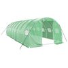 vidaXL Invernadero con estructura de acero verde 24 m&sup2; 8x3x2 m