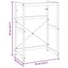 vidaXL Estructura de lavabo de hierro blanco 59x38x83 cm
