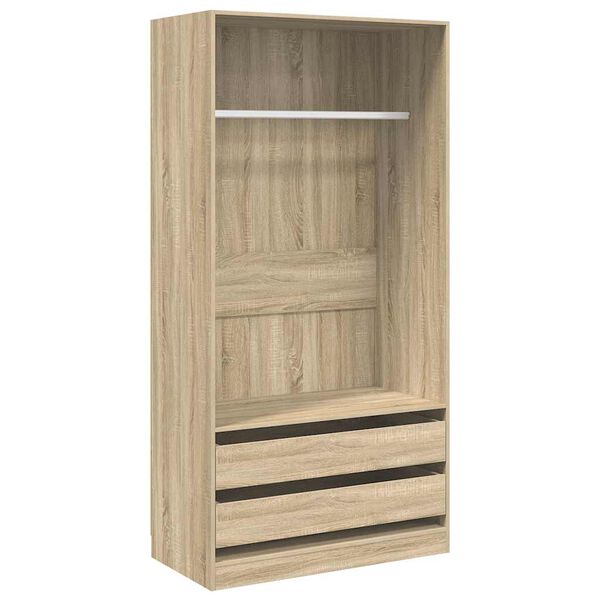 vidaXL Armario madera contrachapada color roble Sonoma 100x50x200 cm