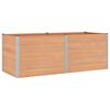vidaXL Arriate elevado Marr&oacute;n 250 x 100 x 91 cm WPC y Aluminio