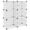 vidaXL Zapatero PP transparente 84x31,5x93 cm