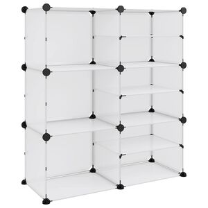 vidaXL Zapatero PP transparente 84x31,5x93 cm