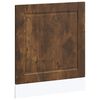 vidaXL Panel lavavajillas Porto 60x1,5x57 cm madera contrachapada roble ahumado