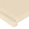 vidaXL Cabecero de tela color crema 183x23x78/88 cm