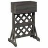 vidaXL Trellis de jard&iacute;n vertical Gris 48 x 30 x 70,5 cm