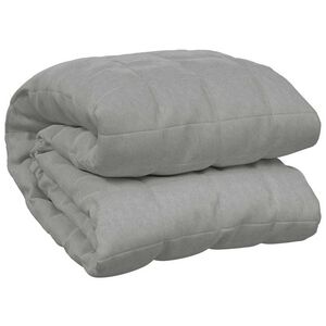 vidaXL Manta con peso tela gris 155x220 cm 11 kg