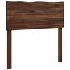vidaXL Cabecero de borde vivo ROSTOCK Marr&oacute;n Oscuro 80 cm