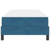 vidaXL Cama tipo Box Spring con colch&oacute;n Azul Oscuro 80 x 210 cm tela
